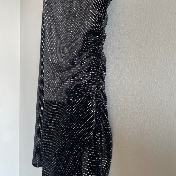 ALLSAINTS Ezra One-Shoulder Dress | Black | Size US 4 - Picture 8 of 16